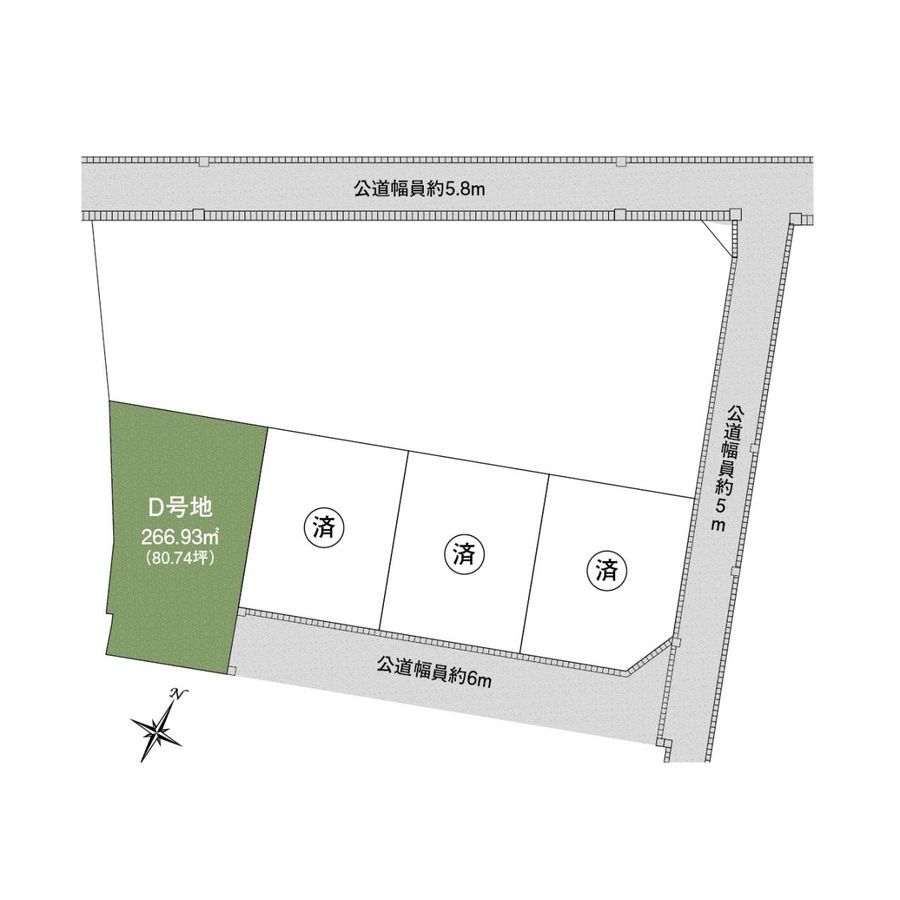 パークナードテラス可児市今渡Ⅲ(建築条件付)
