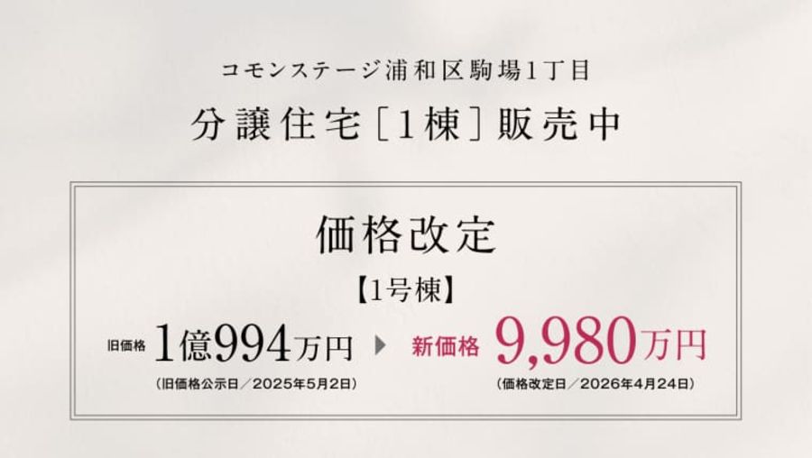 コモンステージ浦和区駒場1丁目（分譲住宅）