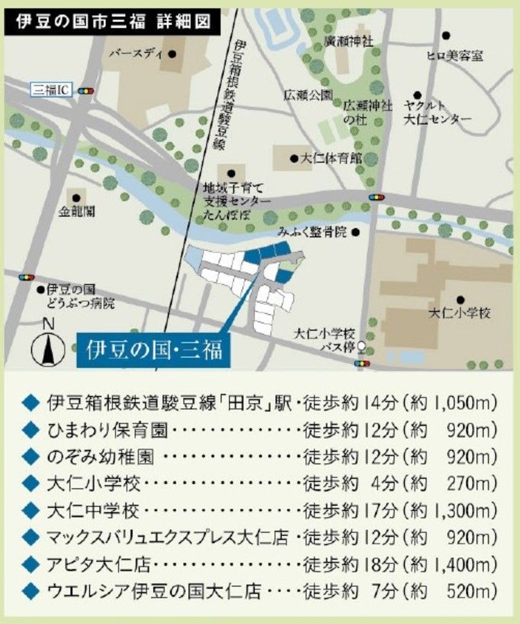 パークナードテラス伊豆の国・三福（建築条件付）