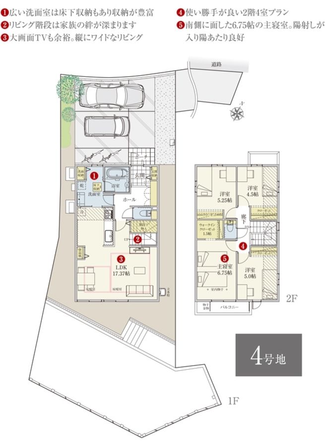 セキュレア箕面新稲II 2号地・3号地・4号地(分譲住宅)