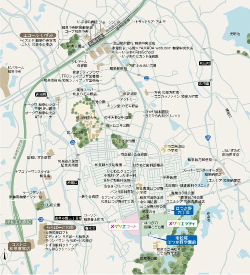 トリヴェール和泉はつが野メグリエコート　宅地