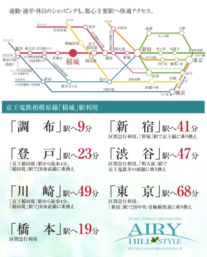 セキュレア稲城南山III AIRY HILL STYLE(分譲住宅)